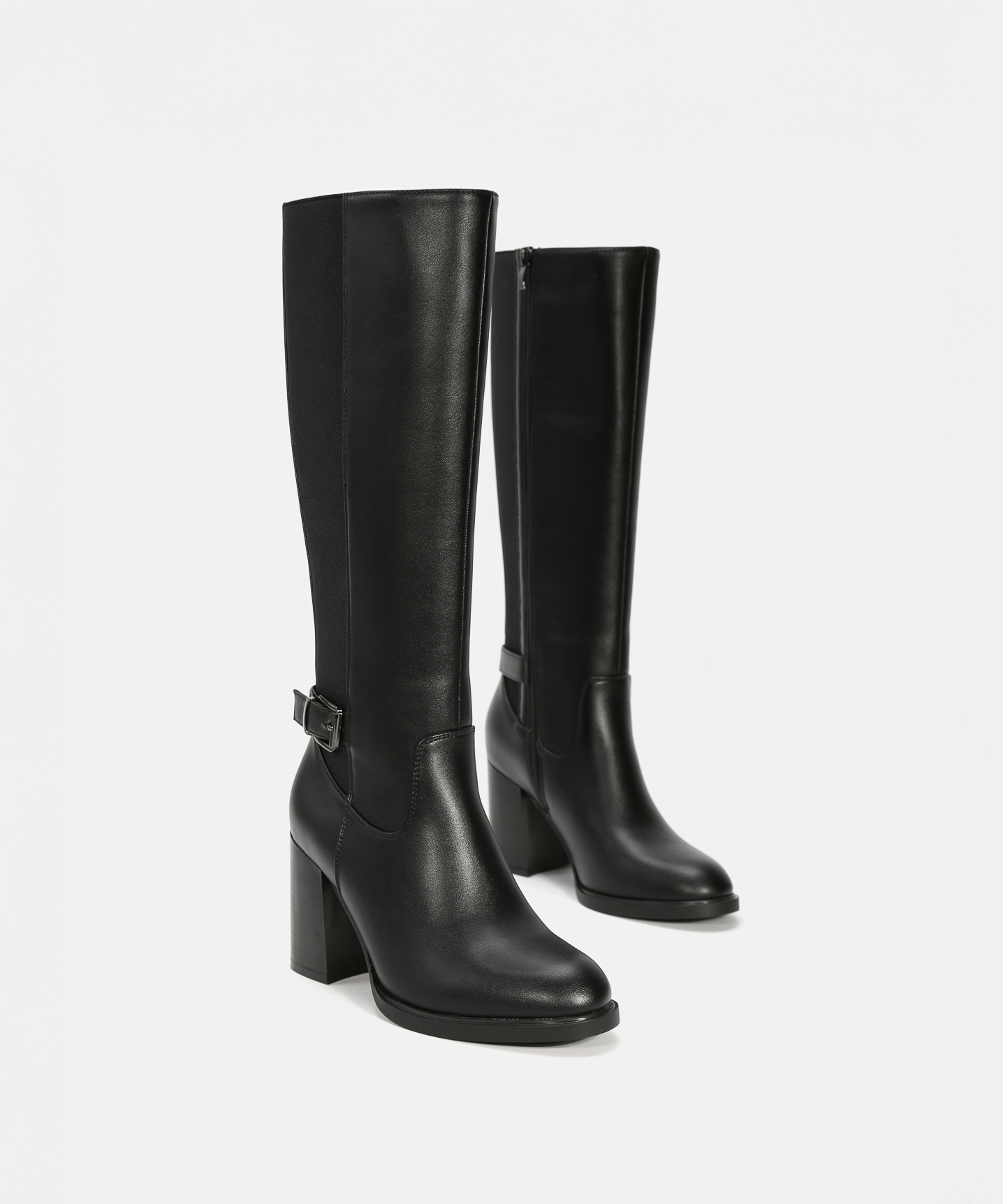 Botas altas salto fivela image number null